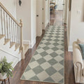 Beeiva Checkered Print Rug Runners by Beeiva