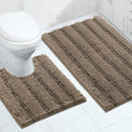 Turquoize Chenille Bathroom Rugs Set Non-Slip Bath Mats by Turquoize