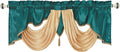 GOHD Valarie Fancy Window Valance. 54 x 18. Taffeta Fabric by GOHDGoldenOceanHomeDecor