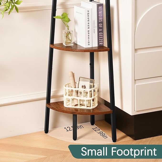 Yoobure 4-Tier Corner Bookshelf - Image 3