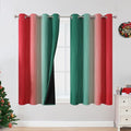 Estelar Textiler Red and Green Blackout Curtains 45 Inch Length, Full Room by ESTELARTEXTILER