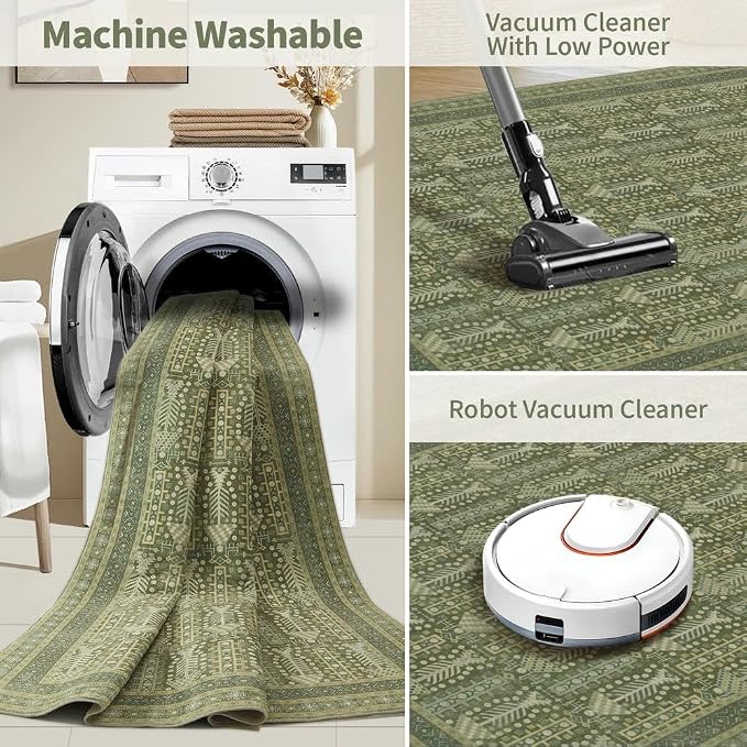 Rugxara 8x10 Washable Area Rugs - Image 7