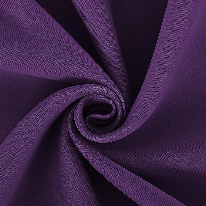 NICETOWN Blackout Curtains for Bedroom, Royal Purple, 42 W by 80 L, Thermal - Image 6