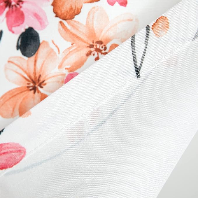 Leeva Colorful Flower Farmhouse Valance, 1 Pack Rod Pocket Privacy Small Drape - Image 5