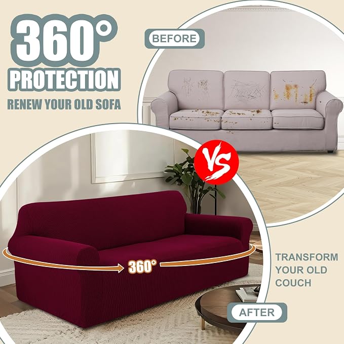 Stretch Couch Cover Washable Sofa Slipcover Furniture Protector - Image 4
