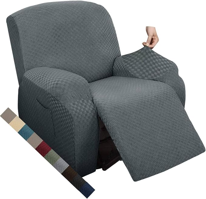 MAXIJIN Oversized Recliner Covers That Stay in Place 4 Pieces Stretch Large by MAXIJIN