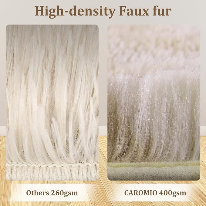 CAROMIO Fluffy Runner Rug for Bedroom Living Room 2x6 Feet, Shag Area Rugs Soft - Image 2