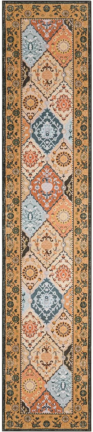 Phantoscope Washable Runner Rug 2'x10' Non-Slip, Vintage Boho Hallway Rugs - Image 3