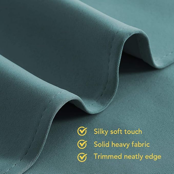NICETOWN Window Curtain Panels, Thermal Insulated Solid Grommet Blackout - Image 4