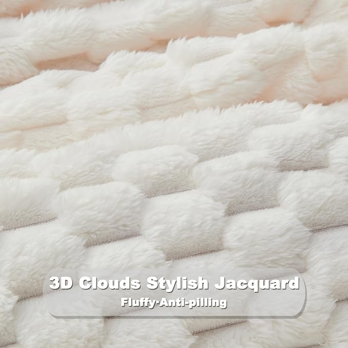 NEWCOSPLAY Super Soft Throw Blanket Ivory Premium Silky Flannel Fleece 3D - Image 7