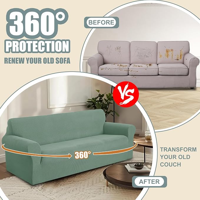 Stretch Couch Cover Washable Sofa Slipcover Furniture Protector - Image 4