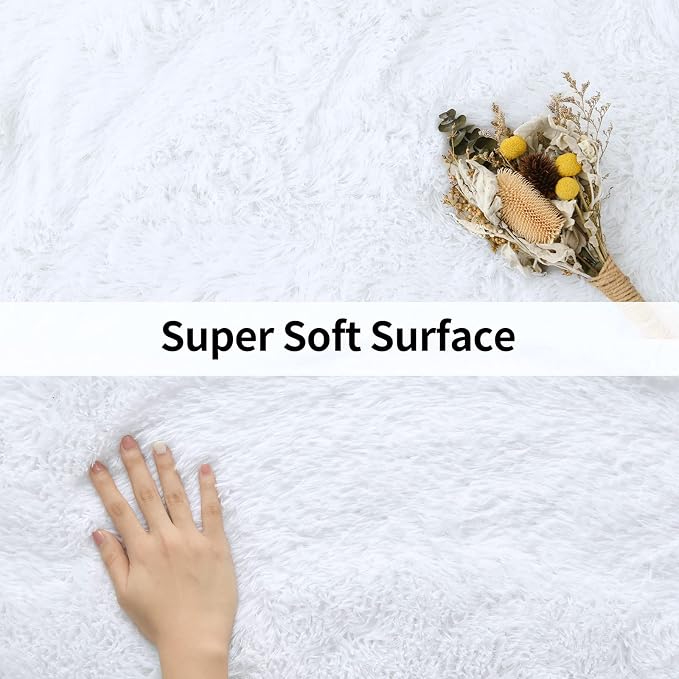 Merelax Modern Soft Fluffy Large Shaggy Rug - Image 6