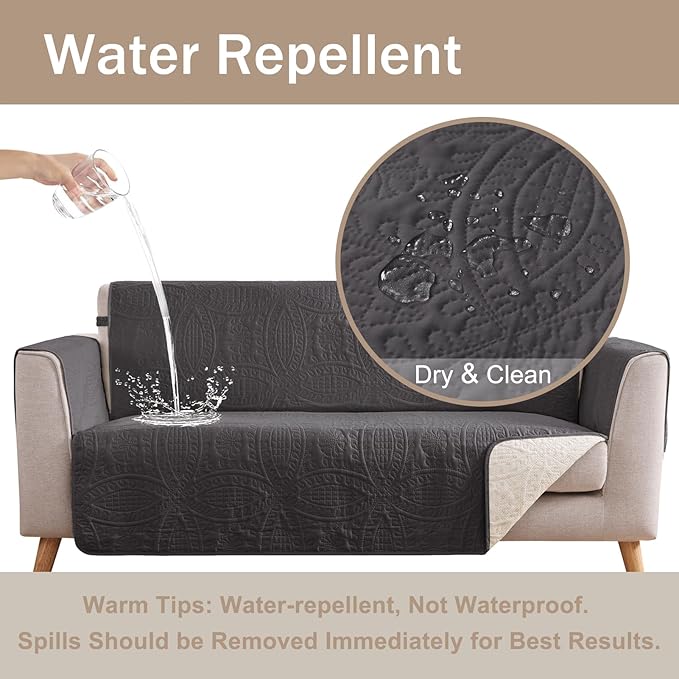 Quilted Grand Sofa Covers, Washable Couch Cover - Image 3
