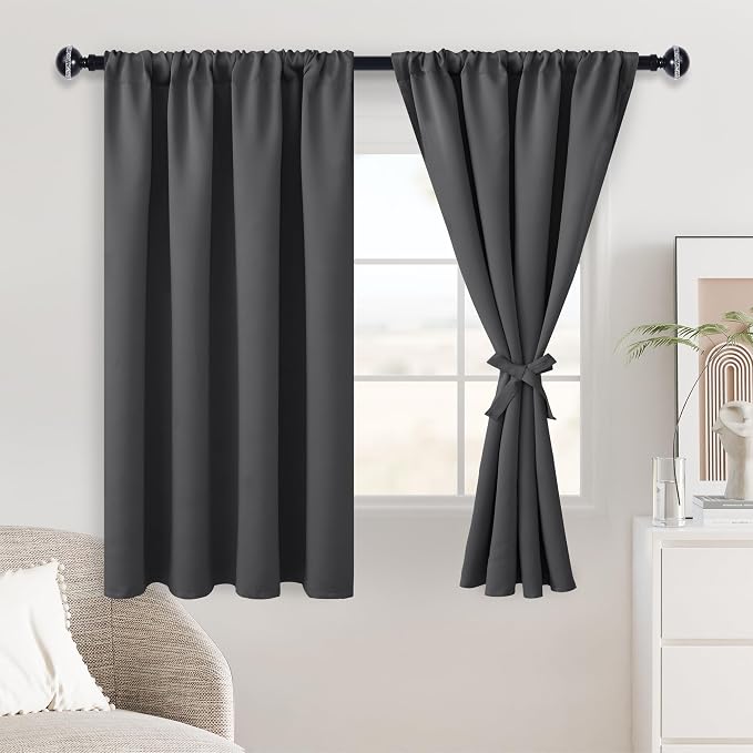 JIUZHEN Blackout Curtains for Bedroom– Thermal Insulated, Noise Reducing Room by JIUZHEN