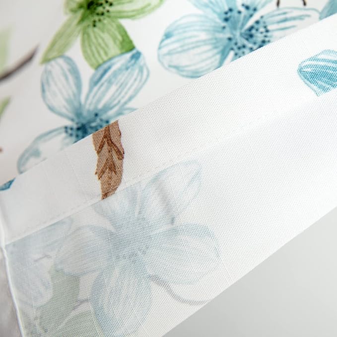 Leeva Elegant Floral Farmhouse Valance, Restaurant, Rod Pocket, 52 x 18 in - Image 5