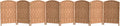 Red Lantern 2 ft. Short Diamond Weave Fiber Folding Screen by RedLantern