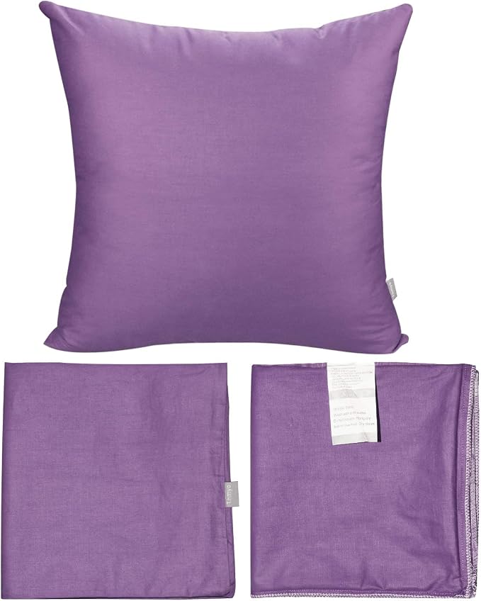 Thmyo 4-Pack 100% Cotton Comfortable Solid Decorative Throw Pillow Case - Image 7