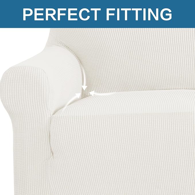 H.VERSAILTEX Stretch Couch Cover Loveseat Covers - Image 4
