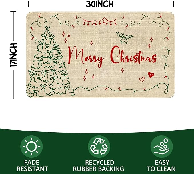 Merry Christmas Door Mat Outdoor - Image 3