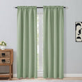 OVZME Light Green Blackout Curtains by OVZME