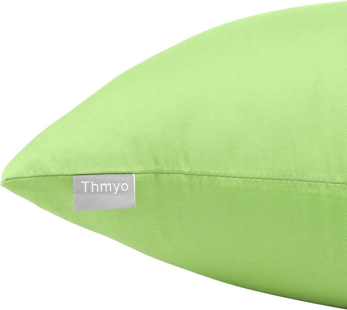 Thmyo 4-Pack 100% Cotton Comfortable Solid Decorative Throw Pillow Case - Image 9