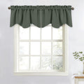 NICETOWN Valance Curtains for Kitchen Blackout Thermal Insulated Solid Rod by NICETOWN
