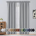 OVZME Silver Grey Blackout Curtains by OVZME