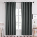 Deconovo Rod Pocket and Back Tab Curtains Room Darkening Curtains Blackout by Deconovo