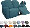YEMYHOM 6 Pieces Stretch Loveseat Recliner Slipcover Jacquard Recliner Sofa by YEMYHOM