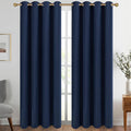 Diraysid Navy Blue Grommet Blackout Curtains by Diraysid%2C+refresh+your+life