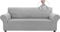 Asnomy Couch Covers for 3 Cushion Couch Stretch Sofa Covers Slipcovers by Asnomy