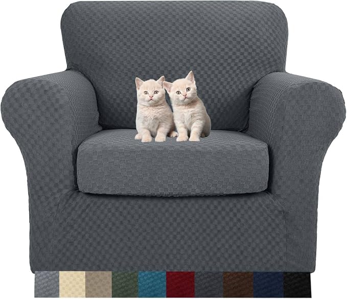 MAXIJIN 2 Piece Jacquard Chair Covers by MAXIJIN