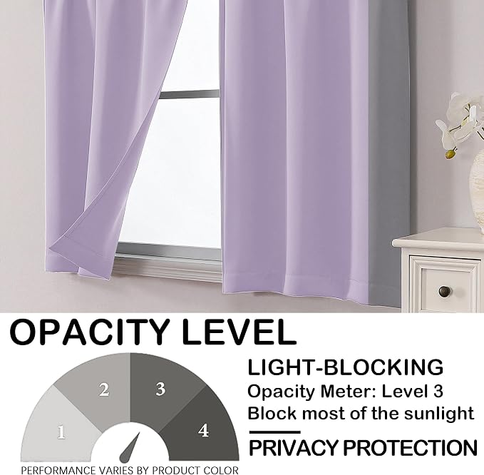 OVZME Lavender Blackout Curtains - Image 6