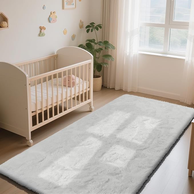Soft Runner Rugs for Bedroom, Bedside Rug for Living Room Bedroom Kids Room - Image 4