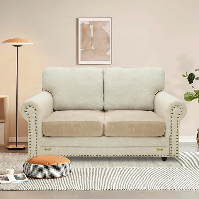 MAXIJIN Velvet Stretch Cushion Covers Couch Cushion Slipcovers Loveseat Sofa - Image 2