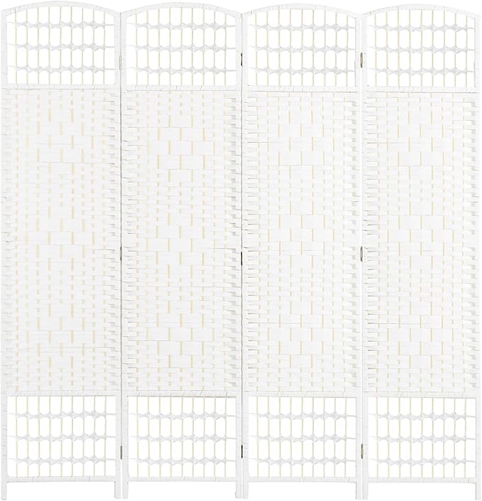 HOMCOM 4 Panel Room Divider, Folding Privacy Screen, 5.6' Room Separator by HOMCOM