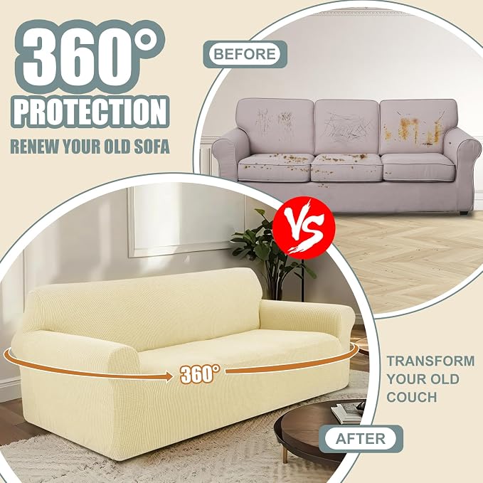 Stretch Couch Cover Washable Sofa Slipcover Furniture Protector - Image 3