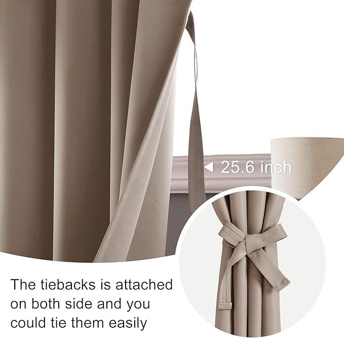 JIUZHEN Blackout Curtains for Bedroom - Image 5