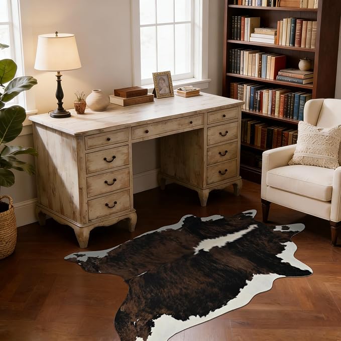 BENRON Premium Cowhide Rug, Faux Cow Hide Rugs by BENRON
