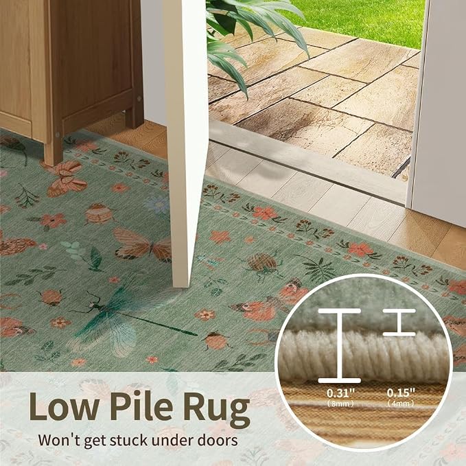 5x7 Washable Area Rugs for Bedroom & Living Room - Image 9