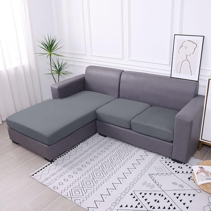 hyha Waterproof Couch Cushion Covers, Sectional Sofa Slipcovers Washable - Image 7