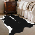 BENRON Premium Cowhide Rug Black, Faux Cow Hide Rugs by BENRON