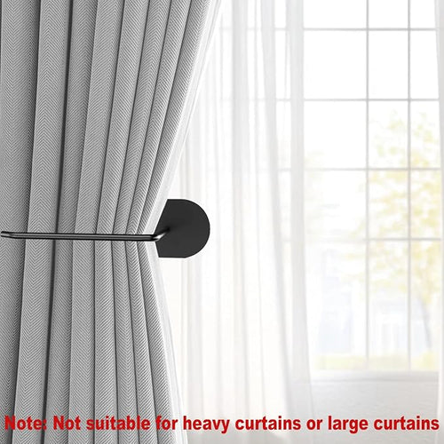 2 pcs Curtain tiebacks Hooks Screw-in, Curtain holdbacks Wall Mounted, Curtain - Image 2