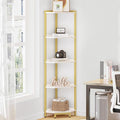 Hzuaneri Corner Shelf Stand, Corner Bookshelf, Storage Standing Shelf Unit by Hzuaneri
