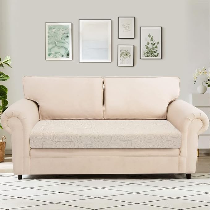 SearchI Stretch Jacquard Sofa Couch Cushion Covers Replacement Reversible - Image 2
