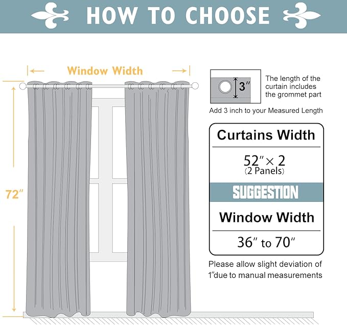 ChrisDowa 100% Blackout Curtains 72 inch Long - Image 6