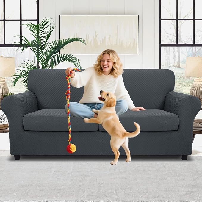 MAXIJIN 3 Piece Stretch Couch Covers - Image 2