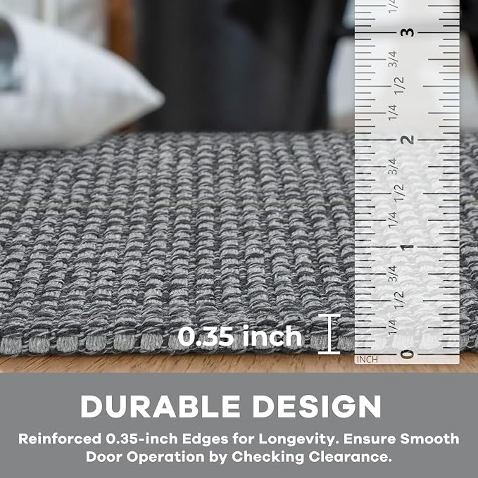 KOZYFLY Rugs for Entryway 3x5 ft Washable Area Rug Non Slip Rubber Backed Entry - Image 4