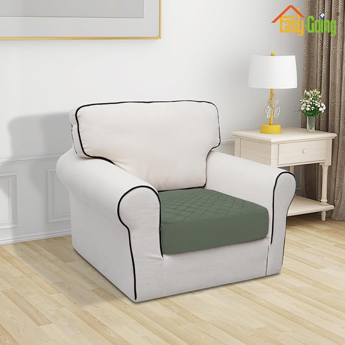 Easy-Going Waterproof Oversized Chair Cushion Covers, Non-Slip Leakproof Sofa - Image 2