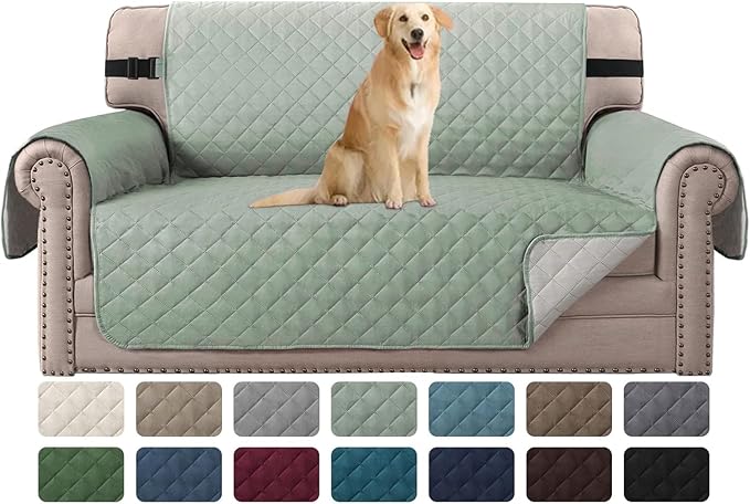 H.VERSAILTEX Reversible Loveseat Cover Water Resistant Loveseat Slipcover by HVERSAILTEX